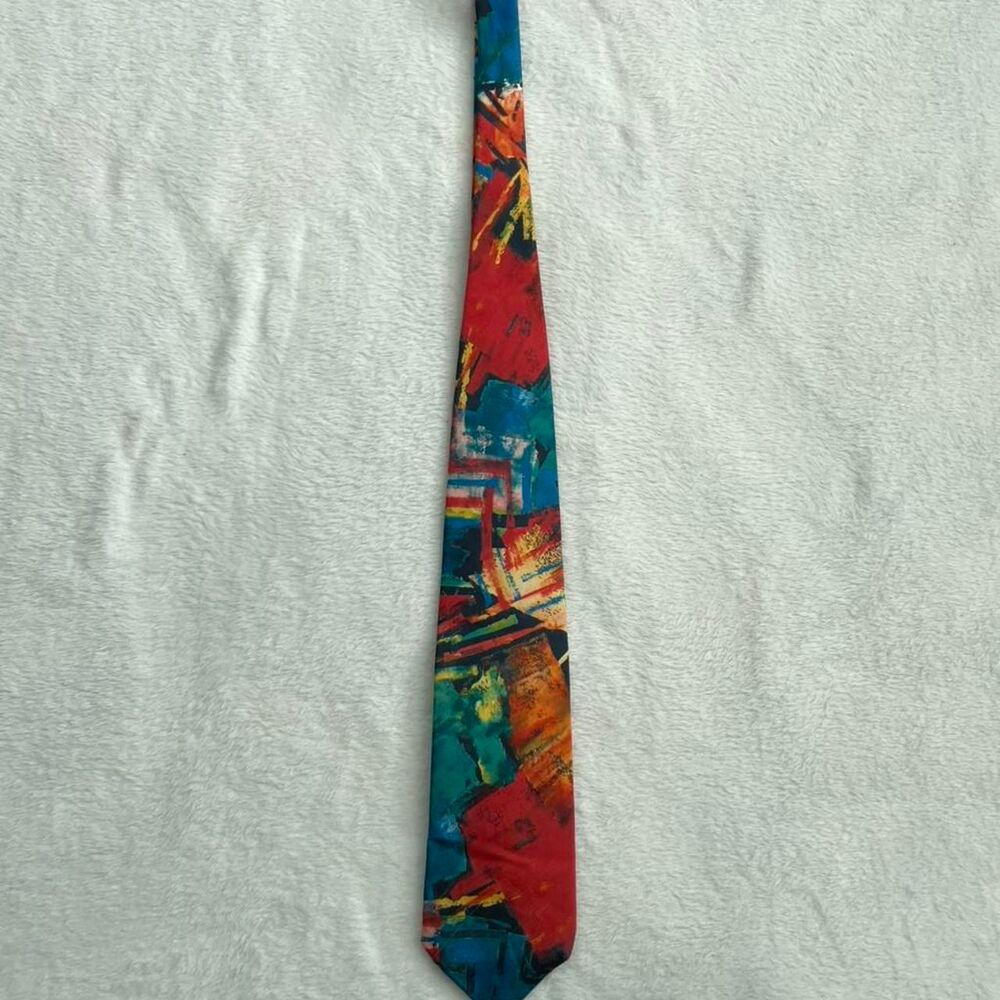 Valentino Giovanni Silk Tie Men's Accessory Multi Luxury Workwear Corporate